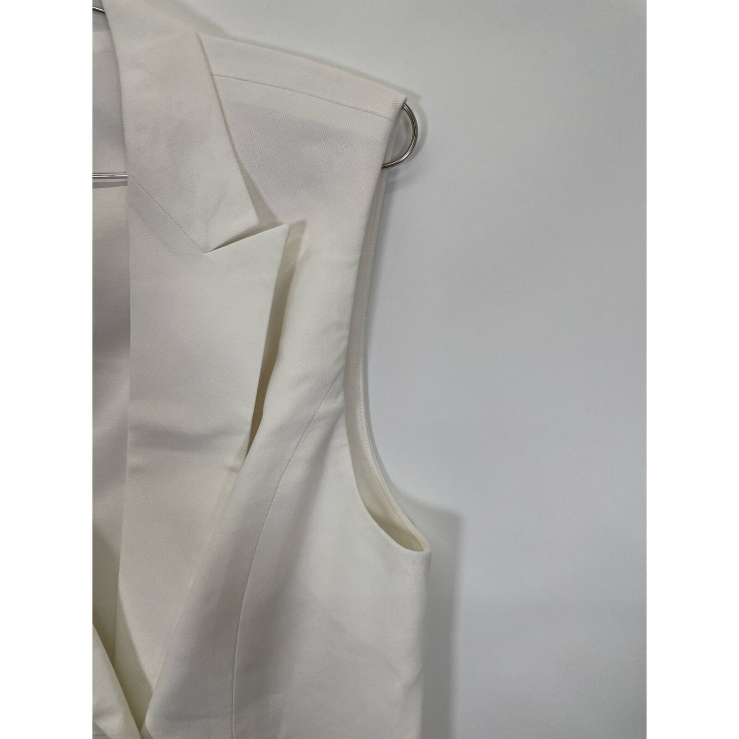 ANAYI アナイ 23SS ホワイト ラミーストレッチテーラードジレ ベスト 36