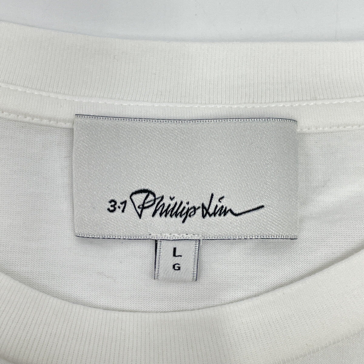 3.1 Phillip lim スリーワンフィリップリム 21SS E211-1696MJY ﾎﾜｲﾄ ｺｯﾄﾝ ﾗｯﾌﾙｽﾘｰﾌﾞ 半袖ｶｯﾄｿｰ トップス L