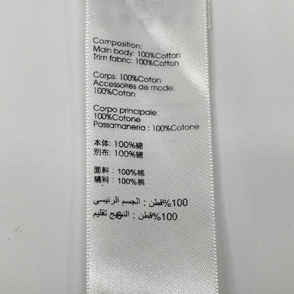 3.1 Phillip lim スリーワンフィリップリム 21SS E211-1696MJY ﾎﾜｲﾄ ｺｯﾄﾝ ﾗｯﾌﾙｽﾘｰﾌﾞ 半袖ｶｯﾄｿｰ トップス L