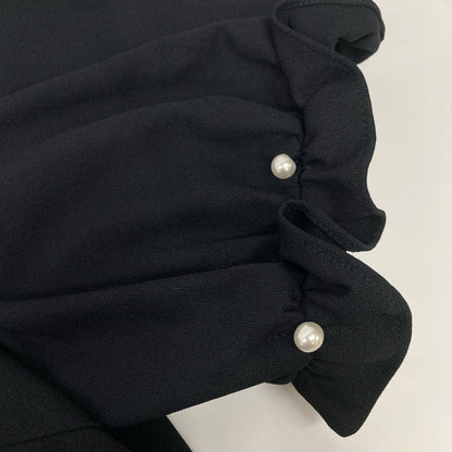 Sono ソーノ ﾌﾞﾗｯｸ×ﾎﾜｲﾄ ﾘﾈﾝ混 ﾌｪｲｸﾊﾟｰﾙ ﾊﾞｲｶﾗｰｶｯﾄｿｰ トップス 1