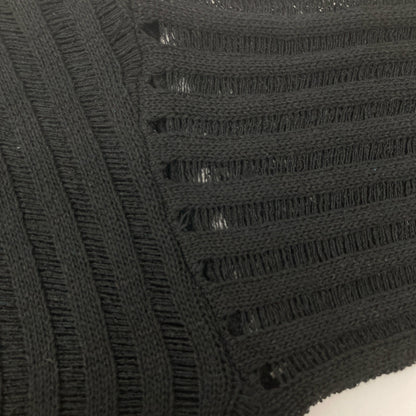 Deuxieme Classe ドゥーズィエムクラス 23年製 ﾌﾞﾗｯｸ ｼﾙｸﾘﾈﾝ ｼｱｰﾌﾟﾙｵｰﾊﾞｰﾆｯﾄ トップス 表記なし