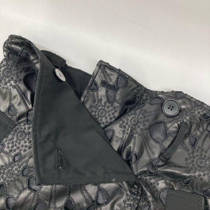 ADORE アドーア 24年製 531-4220907 ﾌﾞﾗｯｸ ﾌｪｲｸﾚｻﾞｰｶｯﾄﾜｰｸｽｶｰﾄ スカート 38