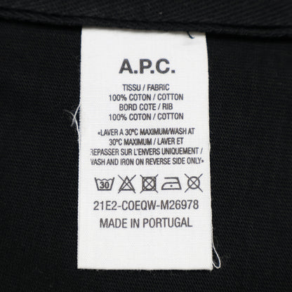A.P.C. アーペーセー ｘSACAIサカイ【美品/21年製】21E2-COEQW-M26978 サイドジップ ロゴ スウェットTシャツ/ トップス XXS
