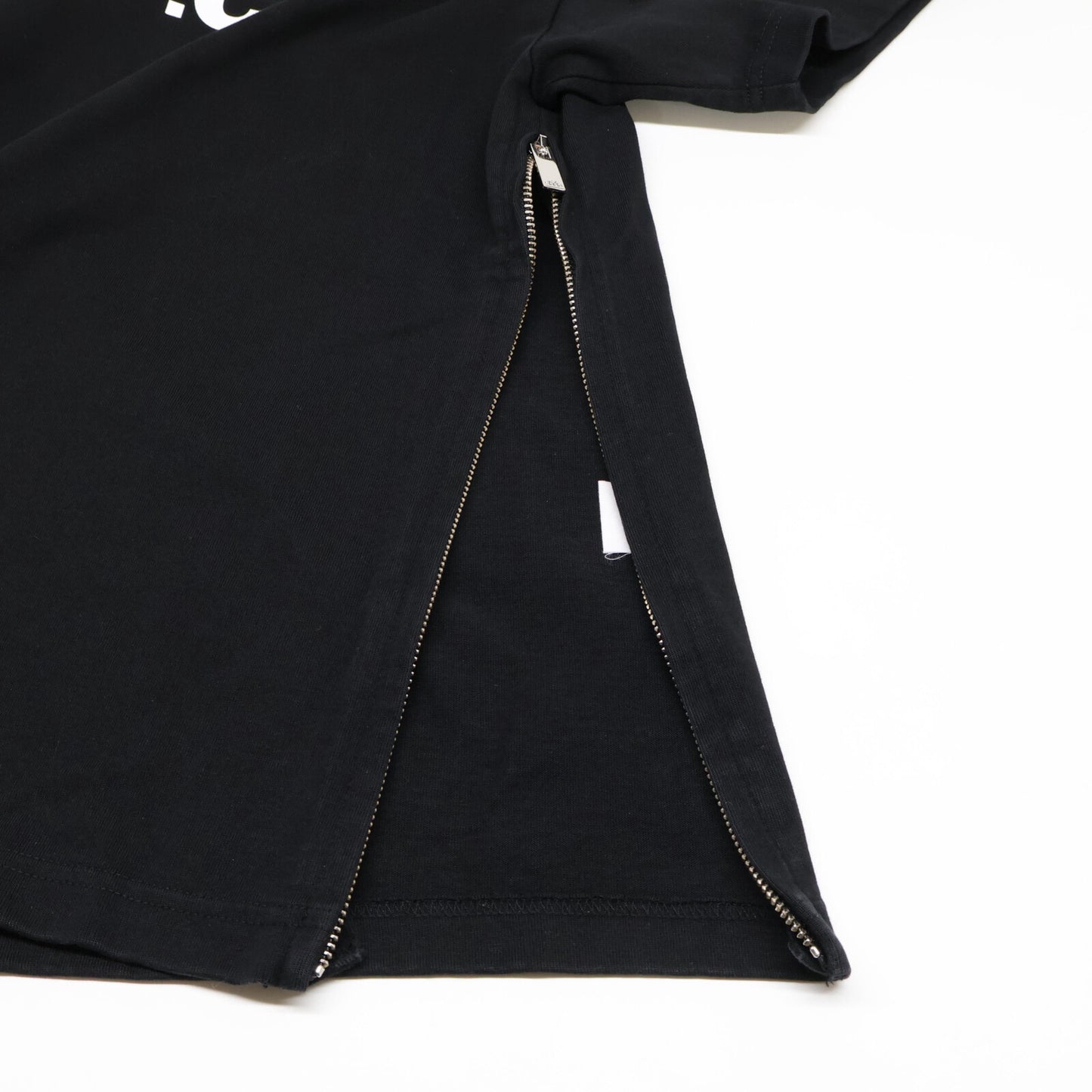 A.P.C. アーペーセー ｘSACAIサカイ【美品/21年製】21E2-COEQW-M26978 サイドジップ ロゴ スウェットTシャツ/ トップス XXS