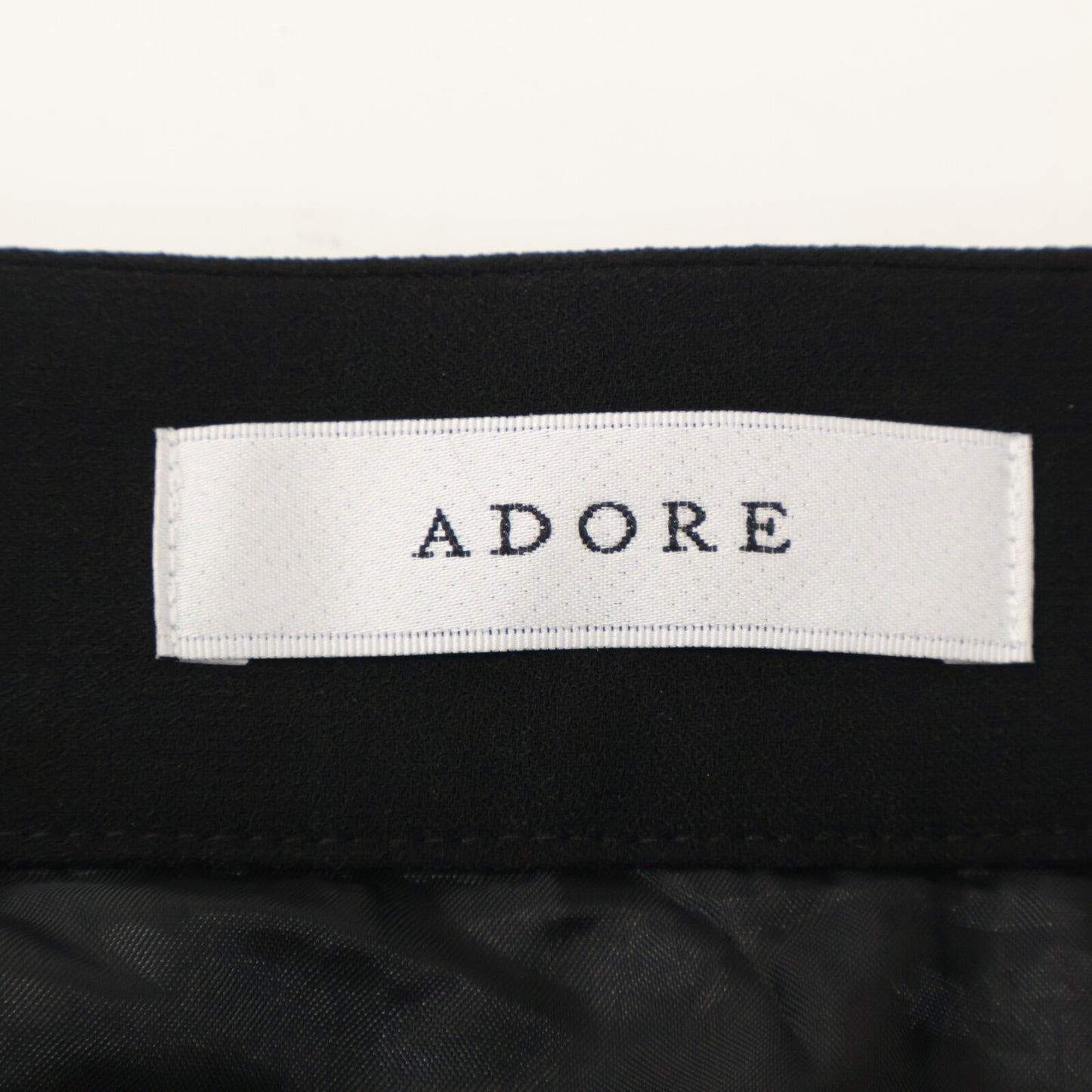 ADORE アドーア 531-3220017 23年製 ﾌﾞﾗｯｸ×ﾌﾞﾗｳﾝ ﾚｵﾊﾟｰﾄﾞﾌﾟﾘﾝﾄｽｶｰﾄ スカート 36