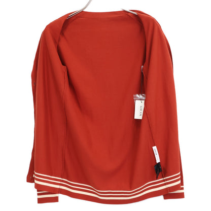 ADEAM アディアム 41028 ﾚｯﾄﾞﾌﾞﾗｳﾝ ｺｯﾄﾝ ﾎﾞﾀﾝﾆｯﾄｶｰﾃﾞｨｶﾞﾝ トップス 0