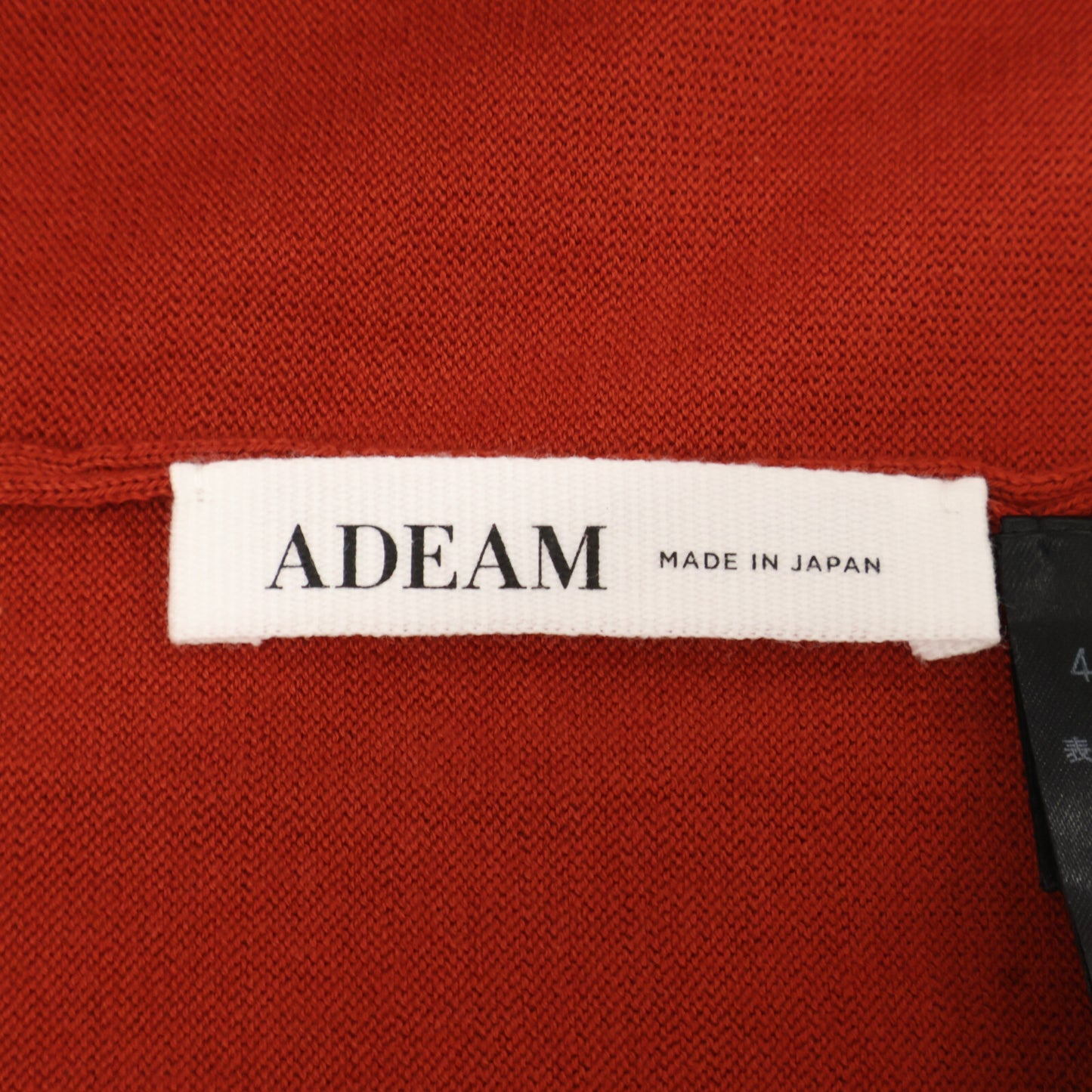 ADEAM アディアム 41028 ﾚｯﾄﾞﾌﾞﾗｳﾝ ｺｯﾄﾝ ﾎﾞﾀﾝﾆｯﾄｶｰﾃﾞｨｶﾞﾝ トップス 0