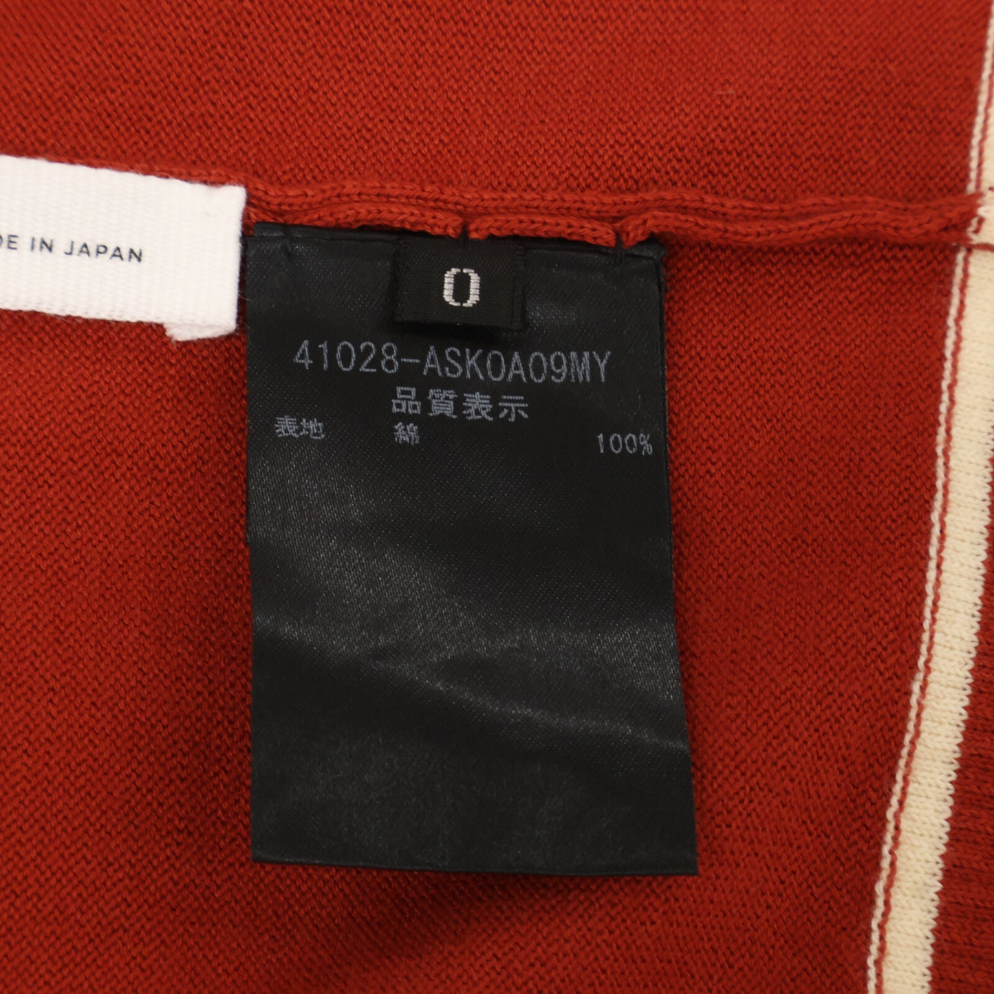 ADEAM アディアム 41028 ﾚｯﾄﾞﾌﾞﾗｳﾝ ｺｯﾄﾝ ﾎﾞﾀﾝﾆｯﾄｶｰﾃﾞｨｶﾞﾝ トップス 0