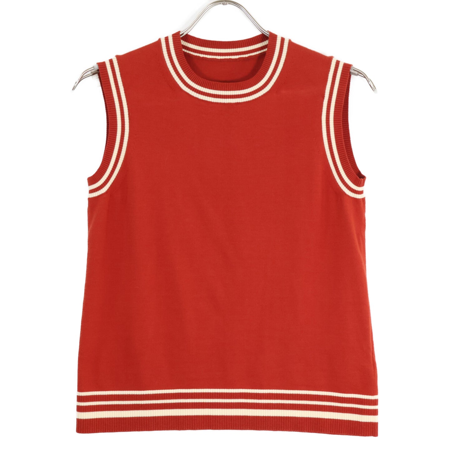 ADEAM アディアム 41029 ボーダー切り替え ニットベスト ベスト 0