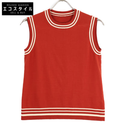 ADEAM アディアム 41029 ボーダー切り替え ニットベスト ベスト 0