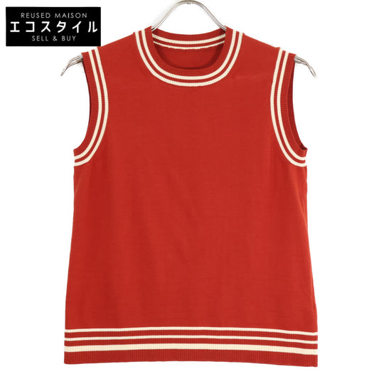 ADEAM アディアム 41029 ボーダー切り替え ニットベスト ベスト 0