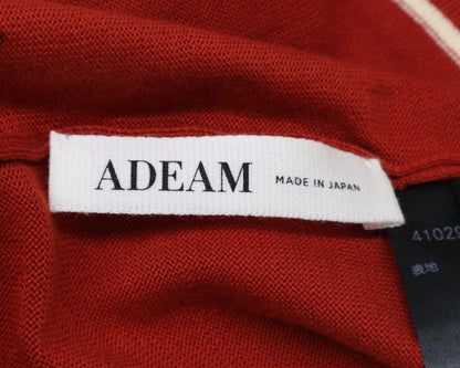 ADEAM アディアム 41029 ボーダー切り替え ニットベスト ベスト 0