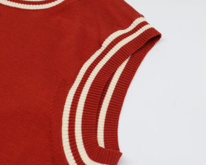 ADEAM アディアム 41029 ボーダー切り替え ニットベスト ベスト 0