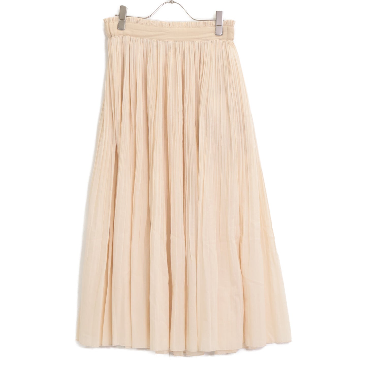 BALLSEY ボールジー 23SS ﾗｲﾄﾍﾞｰｼﾞｭ ﾊｲﾌﾞﾘｯﾄﾞﾐﾆｽﾗﾌﾞ ﾌﾟﾘｰﾂﾛﾝｸﾞｽｶｰﾄ スカート 36