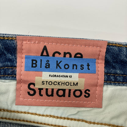 ACNE STUDIOS アクネ ストゥディオズ ｲﾝﾃﾞｨｺﾞ ﾃｰﾊﾟｰﾄﾞｽﾘﾑﾃﾞﾆﾑﾊﾟﾝﾂ ボトムス 25