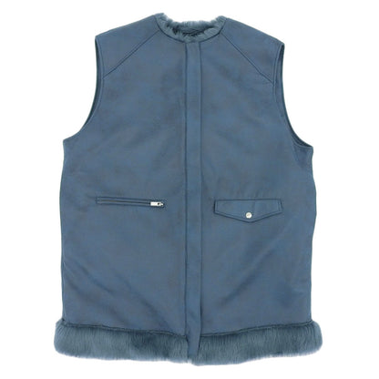 AMERI アメリ 美品 AMERI アメリ UND REVERSIBLE MOTTLED FUR VEST レディース ブルー F 02320690390 23AW ベスト F