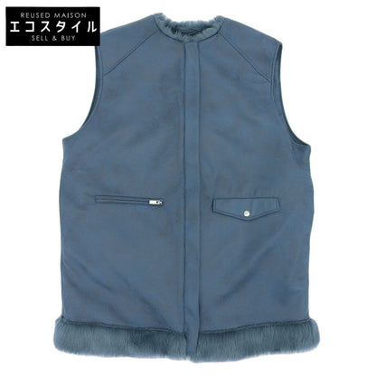 AMERI アメリ 美品 AMERI アメリ UND REVERSIBLE MOTTLED FUR VEST レディース ブルー F 02320690390 23AW ベスト F