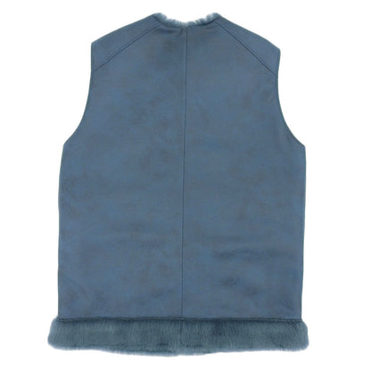 AMERI アメリ 美品 AMERI アメリ UND REVERSIBLE MOTTLED FUR VEST レディース ブルー F 02320690390 23AW ベスト F