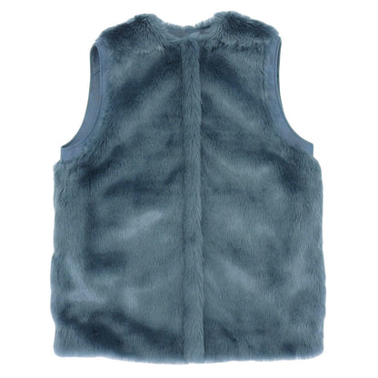 AMERI アメリ 美品 AMERI アメリ UND REVERSIBLE MOTTLED FUR VEST レディース ブルー F 02320690390 23AW ベスト F