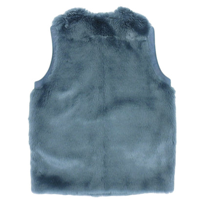 AMERI アメリ 美品 AMERI アメリ UND REVERSIBLE MOTTLED FUR VEST レディース ブルー F 02320690390 23AW ベスト F