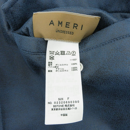 AMERI アメリ 美品 AMERI アメリ UND REVERSIBLE MOTTLED FUR VEST レディース ブルー F 02320690390 23AW ベスト F