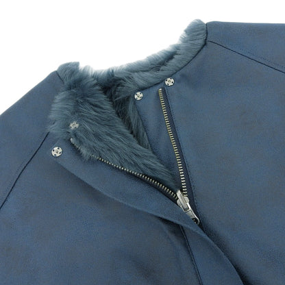 AMERI アメリ 美品 AMERI アメリ UND REVERSIBLE MOTTLED FUR VEST レディース ブルー F 02320690390 23AW ベスト F