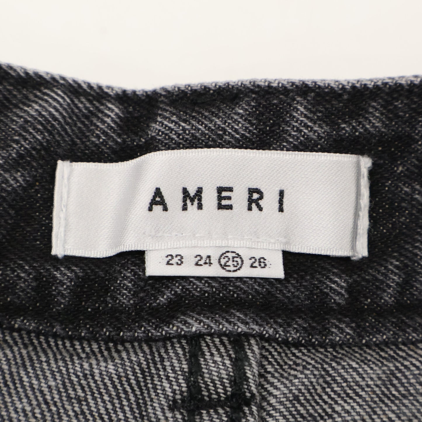 AMERI アメリヴィンテージ 23SS 02320891290 ﾌﾞﾗｯｸ RUFFLE HEM DENIM ボトムス 25