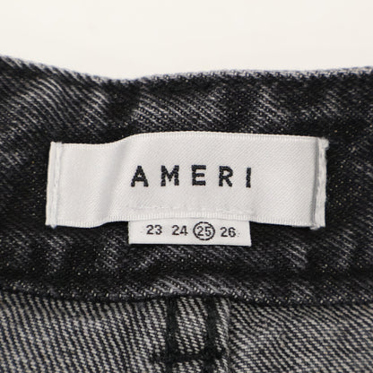 AMERI アメリヴィンテージ 23SS 02320891290 ﾌﾞﾗｯｸ RUFFLE HEM DENIM ボトムス 25