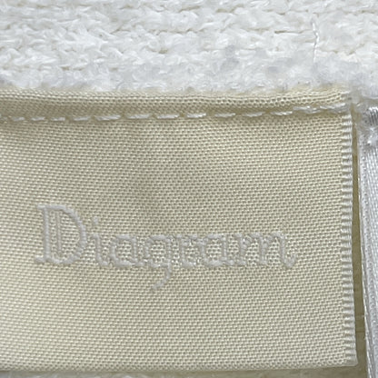 Diagram ダイアグラム 22年製 ﾎﾜｲﾄ ｺｯﾄﾝ×ﾅｲﾛﾝ 4ﾎﾟｹｯﾄ 金釦ﾊﾟｲﾙﾍﾞｽﾄ ベスト 36