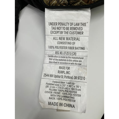 Rumpl ランプル カーキ リアルツリーカモ THE NANOLOFT PUFFY PONCHO パッカブルポンチョ トップス 表記なし