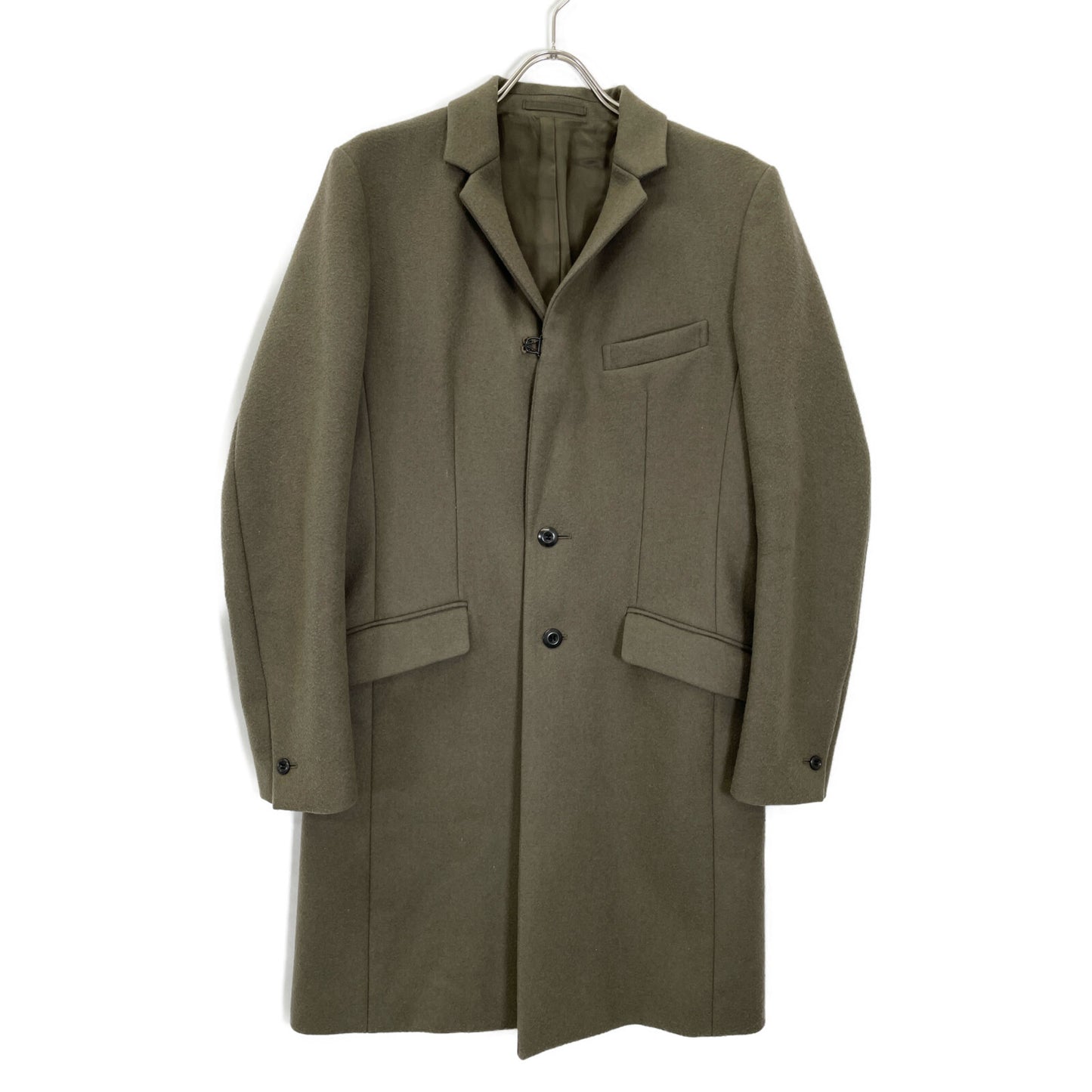 ATTACHMENT アタッチメント 【STUDIOS別注】ブラウンカーキ カシミヤ混 チェスターコート コート 2