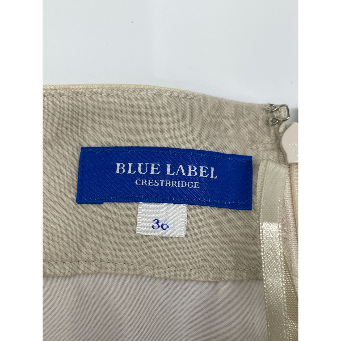 BLUE LABEL CRESTBRIDGE ブルーレーベルクレストブリッジ 23年製 イエロー クレストブリッジチェックライトエアリーツイルフレアスカート スカート 36