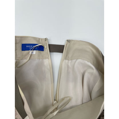 BLUE LABEL CRESTBRIDGE ブルーレーベルクレストブリッジ 23年製 イエロー クレストブリッジチェックライトエアリーツイルフレアスカート スカート 36