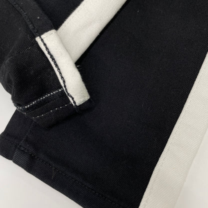 BURBERRY バーバリー 8016385 ﾌﾞﾗｯｸ×ﾎﾜｲﾄ ｻｲﾄﾞﾗｲﾝﾃﾞﾆﾑﾊﾟﾝﾂ ボトムス 26