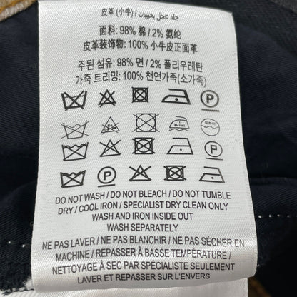 BURBERRY バーバリー 8016385 ﾌﾞﾗｯｸ×ﾎﾜｲﾄ ｻｲﾄﾞﾗｲﾝﾃﾞﾆﾑﾊﾟﾝﾂ ボトムス 26