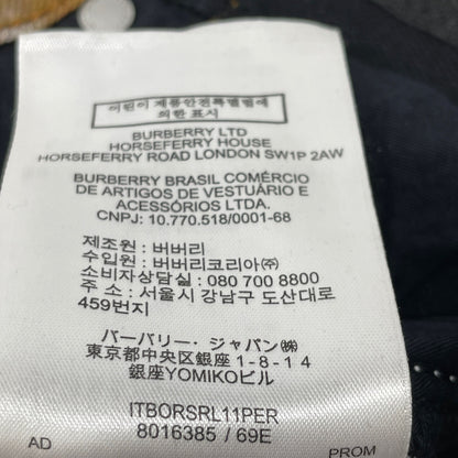 BURBERRY バーバリー 8016385 ﾌﾞﾗｯｸ×ﾎﾜｲﾄ ｻｲﾄﾞﾗｲﾝﾃﾞﾆﾑﾊﾟﾝﾂ ボトムス 26