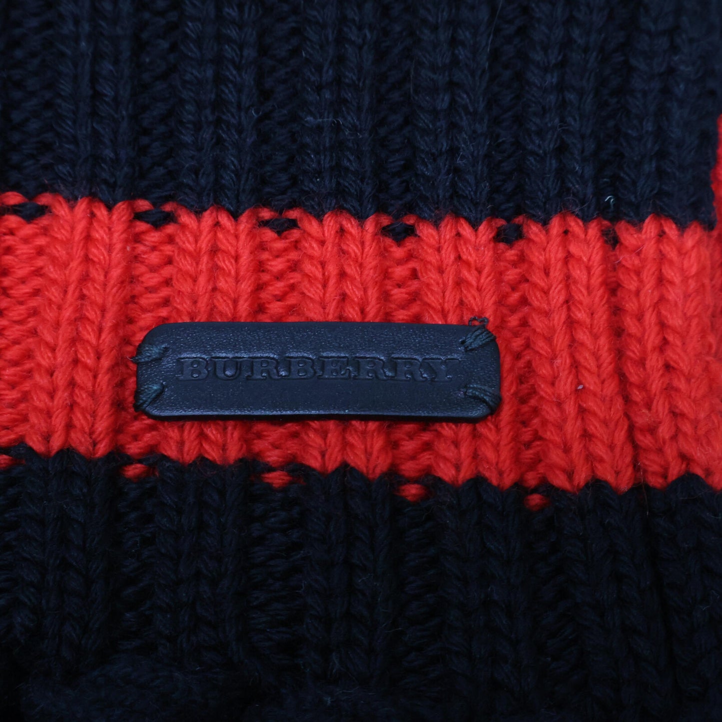 BURBERRY バーバリー ボーダー フリンジ ロング マフラー