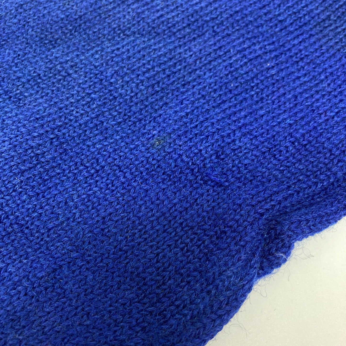 77circa ナナナナサーカ ブルー USED加工 リメイクワッペンニットカーディガン トップス