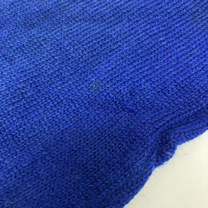 77circa ナナナナサーカ ブルー USED加工 リメイクワッペンニットカーディガン トップス