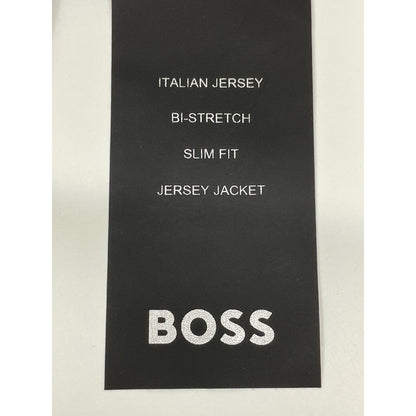 BOSS ボス ﾎﾜｲﾄ×ﾈｲﾋﾞｰ ｺｯﾄﾝﾘﾈﾝ ｲﾀﾘｱﾝｼﾞｬｰｼﾞｰｼﾞｬｹｯﾄ ジャケット 48