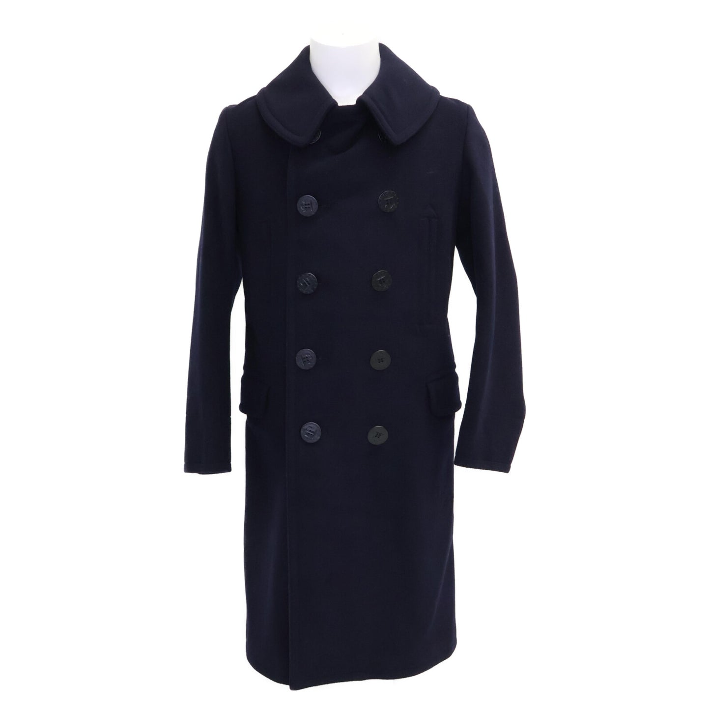 ANATOMICA アナトミカ 530-522-05 LONG PEA COAT USN ウール 13スターアンカーボタン ロングピー コート 38