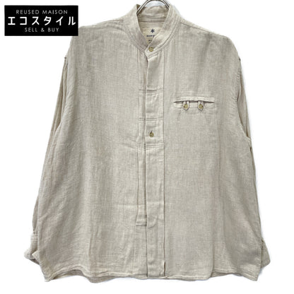 snowpeak スノーピーク ｱｲﾎﾞﾘｰ ﾘﾈﾝｺｯﾄﾝｼｬﾂ トップス S