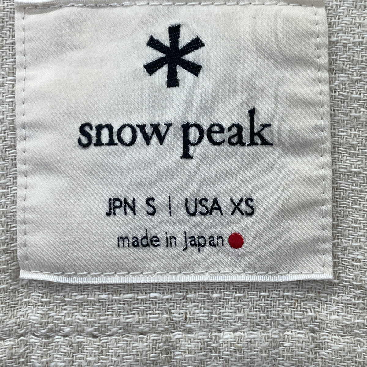 snowpeak スノーピーク ｱｲﾎﾞﾘｰ ﾘﾈﾝｺｯﾄﾝｼｬﾂ トップス S