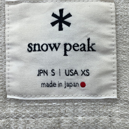 snowpeak スノーピーク ｱｲﾎﾞﾘｰ ﾘﾈﾝｺｯﾄﾝｼｬﾂ トップス S