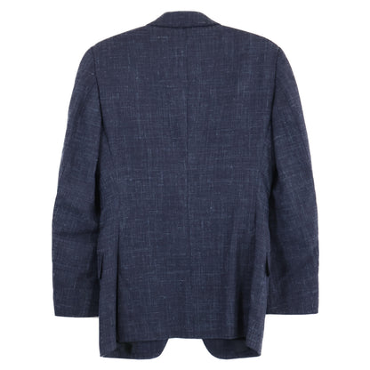 TOM FORD トムフォード 376R34/24YL4C ウールｘシルクｘリネン ピークドラペル サイドベンツ 2Bシングル スーツ セットアップ 44