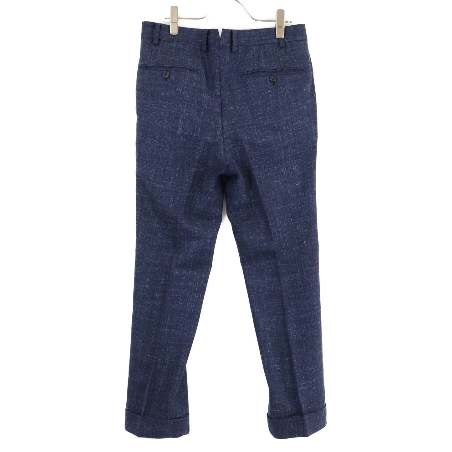 TOM FORD トムフォード 376R34/24YL4C ウールｘシルクｘリネン ピークドラペル サイドベンツ 2Bシングル スーツ セットアップ 44