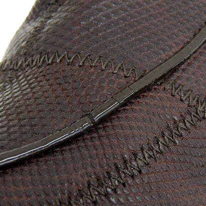 BOTTEGA VENETA ボッテガヴェネタ BOTTEGA VENETA ボッテガヴェネタ 型押し バックジップ チャンキーヒール ブーツ シューズ メンズ ダークブラウン 40 シューズ 40