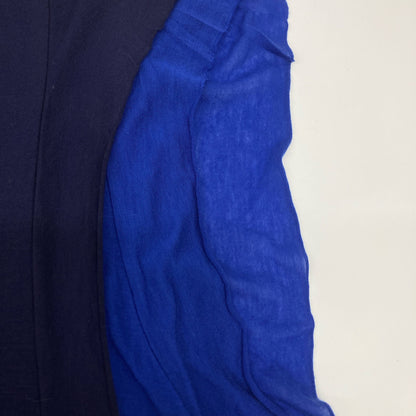 Y's ワイズ YG-T04-260 ﾈｲﾋﾞｰ×ﾌﾞﾙｰ ﾚｲﾔｰﾄﾞﾉｰｽﾘｰﾌﾞｶｯﾄｿｰ トップス 2