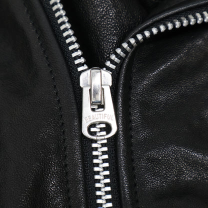 beautifulpeople ビューティフルピープル 1260402401 ブラック レザー ライダースジャケット ジャケット 140