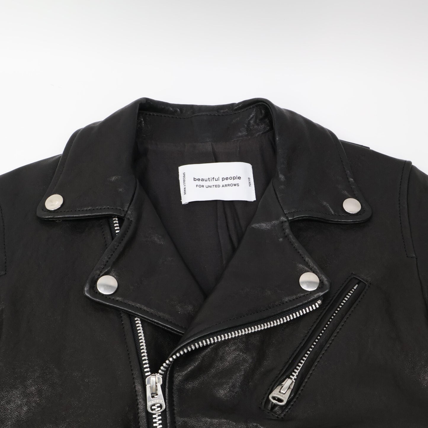 beautifulpeople ビューティフルピープル 1260402401 ブラック レザー ライダースジャケット ジャケット 140